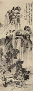松と導管の古い中国の下尾家 Oil Paintings